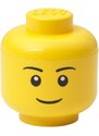 Lego Žlutý úložný box ve tvaru hlavy LEGO Boy mini 12 cm