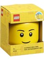 Lego Žlutý úložný box ve tvaru hlavy LEGO Boy mini 12 cm