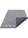 NORTHRUGS - Hanse Home koberce Kusový koberec Twin-Wendeteppiche 105456 Night Silver – na ven i na doma - 120x170 cm