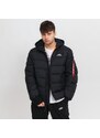 Alpha Industries Hooded Puffer Alpha FD black