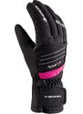 Dětské lyžařské rukavice Viking HELIX GTX černá/růžová