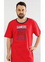 Cool Comics Pánská noční košile s krátkým rukávem Hra - červená