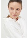 Mikina Guess BRENDA dámská, bílá barva, s kapucí, aplikací, V2YQ18 K7UW2