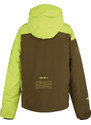 Husky Gomez Kids dětská lyžařská bunda bright green/dark khaki