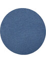 NORTHRUGS - Hanse Home koberce Kusový koberec Twin-Wendeteppiche 103100 blau creme kruh – na ven i na doma - 200x200 (průměr) kruh cm