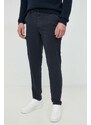 Kalhoty Tommy Hilfiger pánské, tmavomodrá barva, ve střihu cargo