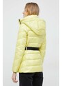 Bunda Calvin Klein dámská, žlutá barva, zimní