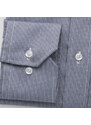 Willsoor Pánská klasická košile s jemným modro-černým vzorem 14653