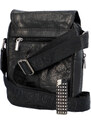 Pánská kožená taška přes rameno černá - SendiDesign Muxos B černá