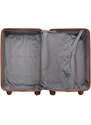 Cestovní set kufrů - KONO rodinný ABS se zámkem, bílý