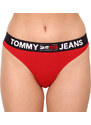 Dámská tanga Tommy Hilfiger červená (UW0UW02823 XLG)