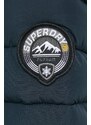 Bunda Superdry dámská, tmavomodrá barva, přechodná