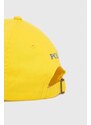 Bavlněná baseballová čepice Polo Ralph Lauren žlutá barva, s aplikací