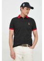 Bavlněné polo tričko Polo Ralph Lauren černá barva