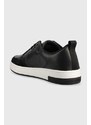 Kožené sneakers boty Calvin Klein Jeans BASKET CUPSOLE LOW LTH MONO černá barva, YM0YM00574