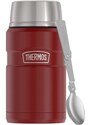 Thermos Termoska na jídlo se skládácí lžící a šálkem - rustic red