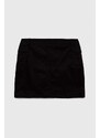 Dětská sukně Calvin Klein Jeans černá barva, mini