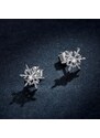 GRACE Silver Jewellery Stříbrné náušnice se zirkony Winter Romance, stříbro 925/1000