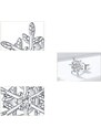 GRACE Silver Jewellery Stříbrné náušnice se zirkony Winter Romance, stříbro 925/1000