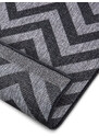 NORTHRUGS - Hanse Home koberce Kusový koberec Twin Supreme 105472 Palma Night Silver – na ven i na doma - 160x230 cm