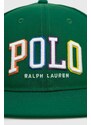 Kšiltovka Polo Ralph Lauren zelená barva, s aplikací