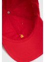 Bavlněná baseballová čepice Polo Ralph Lauren červená barva
