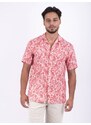 Panareha MAUI Linen Aloha Shirt red