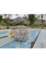 Touch of Bali / Pearl & Shell Korálkový náramek s flitry bílý