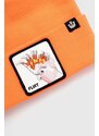 Čepice Goorin Bros oranžová barva, z tenké pleteniny