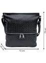 Tapple Černá crossbody kabelka se vzorem