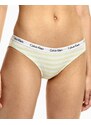 Dámské kalhotky D1618E 5XE bílá/žlutá - Calvin Klein