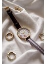 Sunday Rose dámské designové hodinky Enchanted Midnight Sky Leather