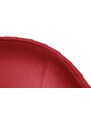 Červená sametová dvoumístná pohovka MICADONI Moss 179 cm