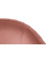 Růžová sametová dvoumístná pohovka MICADONI Moss 179 cm