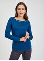 Tmavě modré dámské tričko ORSAY - Dámské