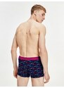 Tmavě modré pánské vzorované boxerky Tommy Hilfiger Underwear - Pánské