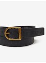Tommy Hilfiger Černá dámský kožený pásek Tommy Jeans Logo Fashion Belt - Dámské