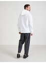 Bílá pánská vzorovaná mikina s kapucí Calvin Klein Jeans - Pánské