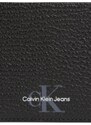 Černá pánská kožená peněženka Calvin Klein Jeans - Pánské