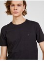 Černé pánské tričko s potiskem Tommy Hilfiger - Pánské