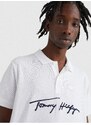 Bílé pánské polo tričko Tommy Hilfiger - Pánské