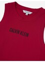 Tmavě růžové holčičí šaty Calvin Klein Jeans - unisex