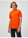 Oranžové pánské polo tričko Tommy Hilfiger - Pánské