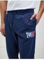 Tommy Hilfiger Tmavě modré pánské tepláky Tommy Jeans - Pánské