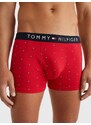 Červené pánské vzorované boxerky Tommy Hilfiger - Pánské
