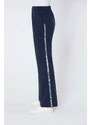 Pohodlné pružné kalhoty z tencelu zkrácená délka, Création L Premium