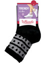 Bellinda Dámské ponožky TRENDY COTTON SOCKS - Dámské ponožky s ozdobným lemem - černá