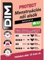 DIM MENSTRUAL LACE SLIP - Menstrual panties with lace - black