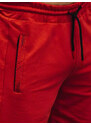 BASIC Červené teplákové šortky Červená