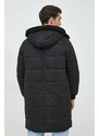 Parka Pepe Jeans Jaden pánská, černá barva, zimní